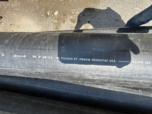 6″ DR 13.5 HDPE Pipe