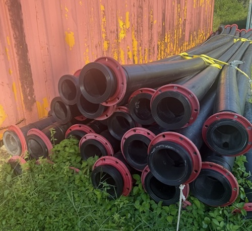 8″ SDR 27 HDPE Pipe with Flanges/Rings