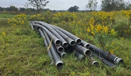 6-inch SDR 26 HDPE Pipe with Ring Clamp Fittings