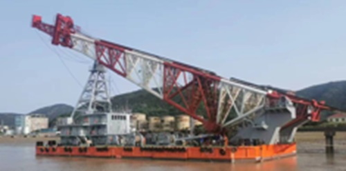 Piling Barge with 81m Pile Leader For Sale